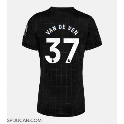 Zenski Nogometni Dres Tottenham Hotspur Micky van de Ven #37 Gostujuci 2025-26 Kratak Rukav Zenski Nogometni Dres Tottenham Hotspur Micky van de Ven #37 Gostujuci 2025-26 Kratak Rukav